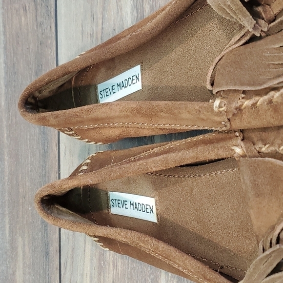 Steve Madden Women Suede Boho Loafer Flats shoes sz 8.5M - Picture 10 of 12